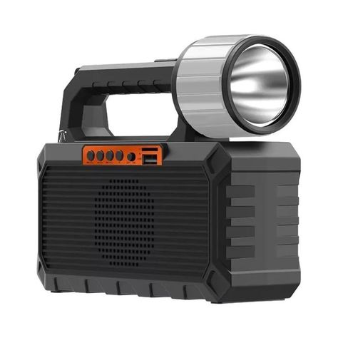Lampara Solar y Ampolletas Linterna Portatil Radio Fm Usb-0
