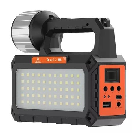 Lampara Solar y Ampolletas Linterna Portatil Radio Fm Usb-3