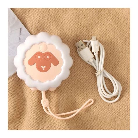 Mini Calentador De Manos Forma Oveja Usb Portátil 4 Velocidades Rosa-3
