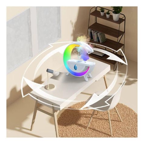 Humidificador De Aire Niebla Lampara Rgb Goteo Lluvia Usb-1