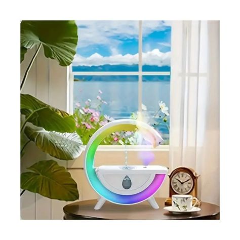 Humidificador De Aire Niebla Lampara Rgb Goteo Lluvia Usb-2