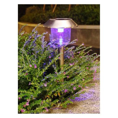 Foco Solar Estaca Indoor Outdoor 2 Pcs Rain Proteccion Rgb-1