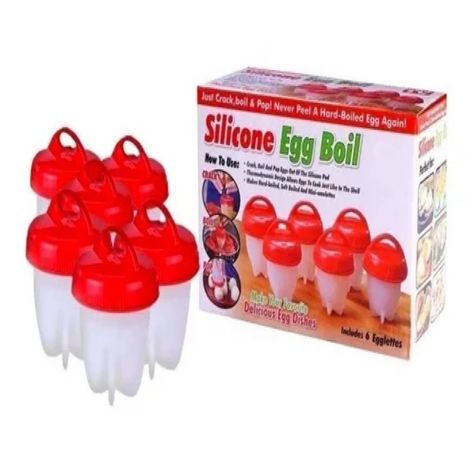 Silicone Egg Boil Hervidor De Huevos Cocina Hueveras-4