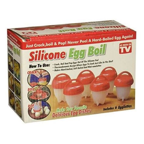 Silicone Egg Boil Hervidor De Huevos Cocina Hueveras-0