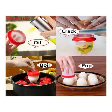 Silicone Egg Boil Hervidor De Huevos Cocina Hueveras-2
