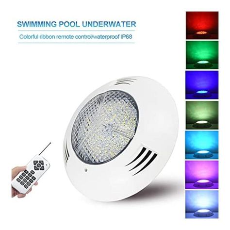 Lampara Foco Led Sumergible Piscina 24w Jacuzzi Sobrepuesto-2