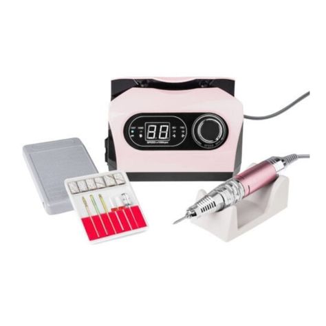 Pulidor Drimel Eléctrico Pantalla Digital 6 Brocas Manicura-1