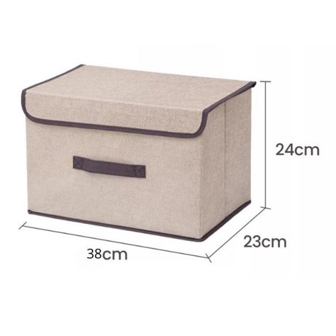 Cajas Organizadoras De Tela Plegables Con Tapas-2