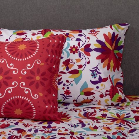 PLUMON MEXICO REVERSIBLE ESTAMPADO ROJO 1.5 PLAZAS-1