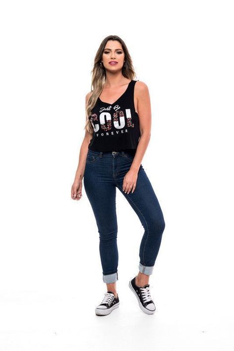 POLERA SM PEDRERIA COOL BLACK RC-7-1