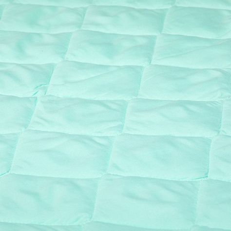 Cubrecolchon Turquesa + Faldon + Sabana Blanca King-6