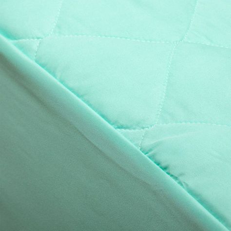 Cubrecolchon Turquesa + Faldon + Sabana Blanca King-4