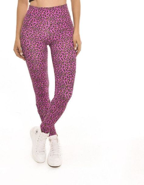 CALZA LEGGINS  ANIMAL PRINT FUCCIA-0