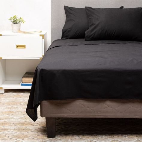 Pack 2 Almohadas + Sabana Negra 2 Plazas Arthome-0