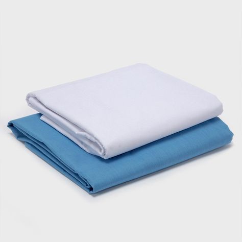 PACK 2 SABANAS ARTHOME BLANCA + CELESTE 1,5 PLAZAS-0
