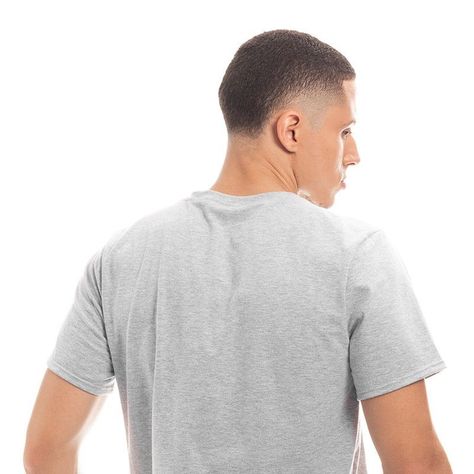 POLERA HOMBRE CUELLO REDONDO MANGA CORTA GRIS-5