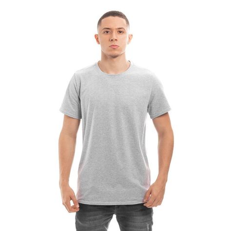 POLERA HOMBRE CUELLO REDONDO MANGA CORTA GRIS-3