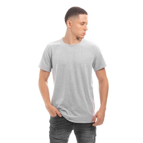 POLERA HOMBRE CUELLO REDONDO MANGA CORTA GRIS-0