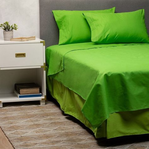 Cubrecolchon + Faldon + Sabana Verde King-1