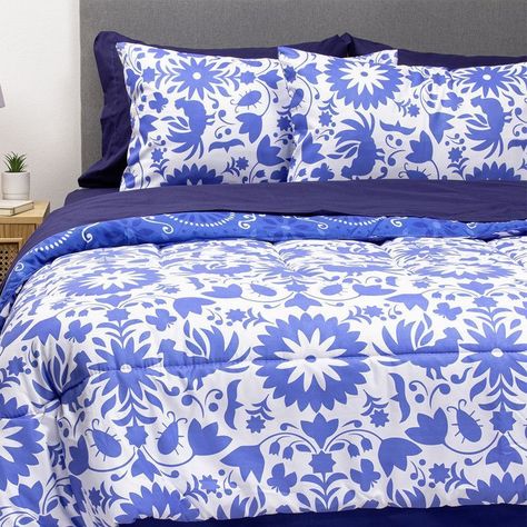 COMBO 37 PLUMON MEXICO REVERSIBLE AZUL 1.5 PLAZAS-1