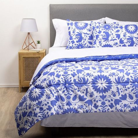 COMBO 32 PLUMON MEXICO REVERSIBLE AZUL 1.5 PLAZAS-1