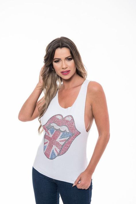 POLERA SM PEDRERIA ROLLING ENGLAND WHITE RC-12-0