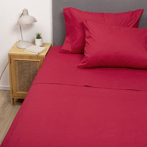 PACK 2 SABANAS ARTHOME ROJO + AZUL 1,5 PLAZAS-5