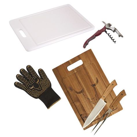 Set Parrillero 325  Wayu 4 Piezas Profesional-0