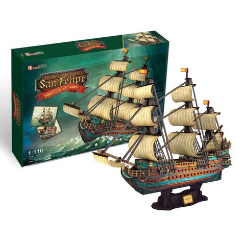 Puzzle 3d the spanish armada san felipe -1