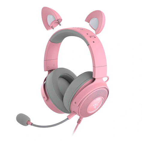 Audífono Razer Kraken Kitty v2 Pro Quartz-3