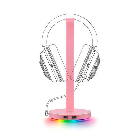 Soporte Audífono Razer Base Station v2 Chroma Quartz-1