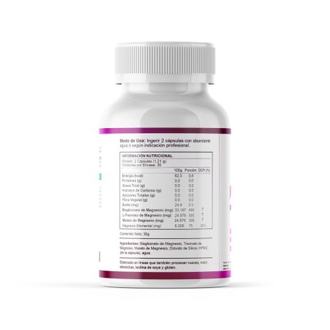MAGNESIO PLUS 1000MG | BISGLICINATO+L-TREONATO+MALATO | ALTA ABSORCIÓN -1