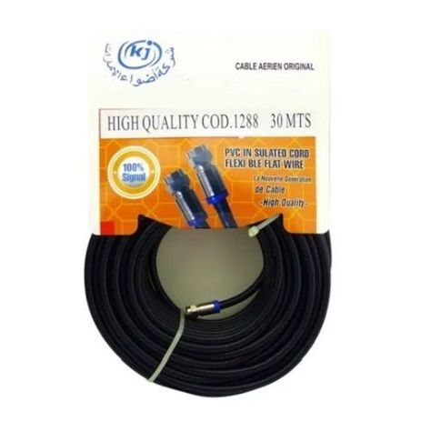 Cable Coaxial de 30 mts. color Negro-0