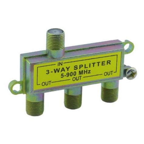 Splitter coaxial de 1 entrada a 3 salidas-0