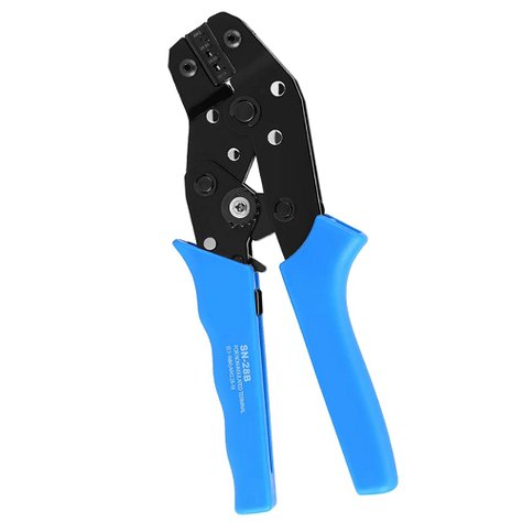 Alicate para terminales 01x10mm y AWG de 28x18mm-0