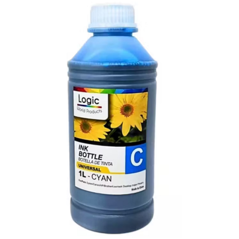 Botella de tinta universal 1 Litro Cyan-0