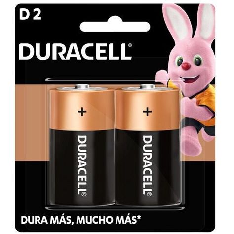 Pack 2 Pilas Duracell D-0