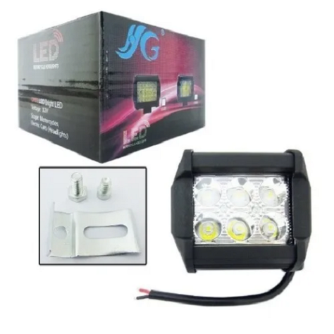 Neblinero rectangular 6 LED-1