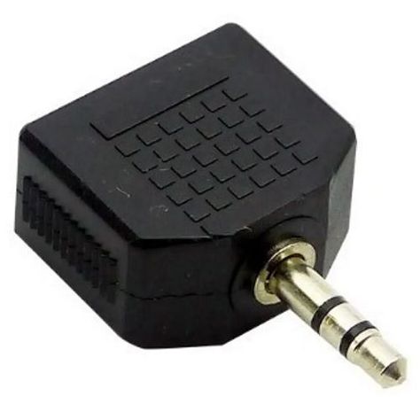 Union de audio conexión jack 3.5mm macho y Hembra-0