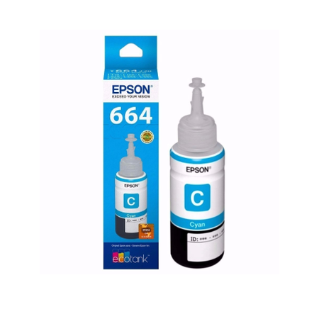 Botella Original Epson 664 / T664220 Cyan-0
