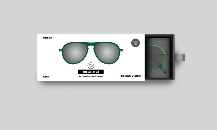 Anteojos de Sol The Aviator | Green/Grey Pol-3