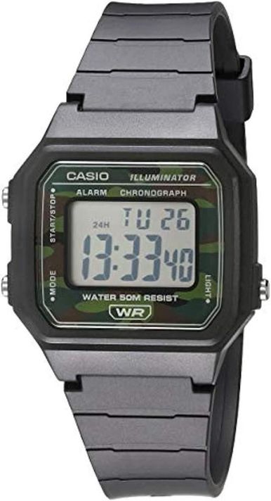 Reloj Casio Unisex W-217h-3b Exclusivo Camuflaje-0