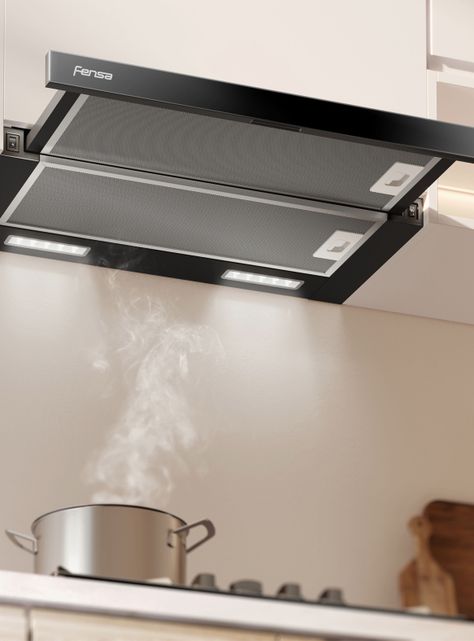 Campana de Cocina Extractora 60cm Retráctil FG 7770 Negra-2