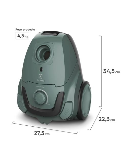 Aspiradora con Bolsa Electrolux 1600W Sonic BGG11 Verde-1