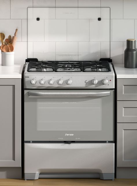 Cocina a Gas 5 Platos Fensa VaporBake Triple Llama F 5500 T-3