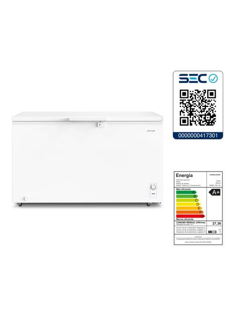 Congelador Freezer Fensa Horizontal 418L Frío Directo Z400D-7