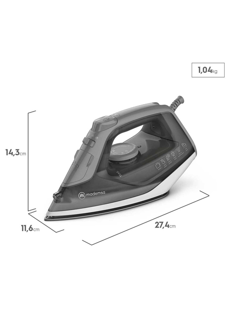 Plancha a Vapor Mademsa con Base de Cerámica MIR20-2