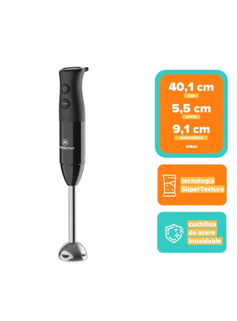 Minipimer 3 en 1 Mademsa con 2 velocidades MIB20-2