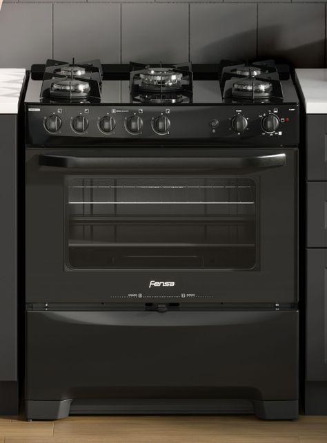 Cocina a Gas 5 Platos Fensa Cubierta Vidrio F 6500 T-3