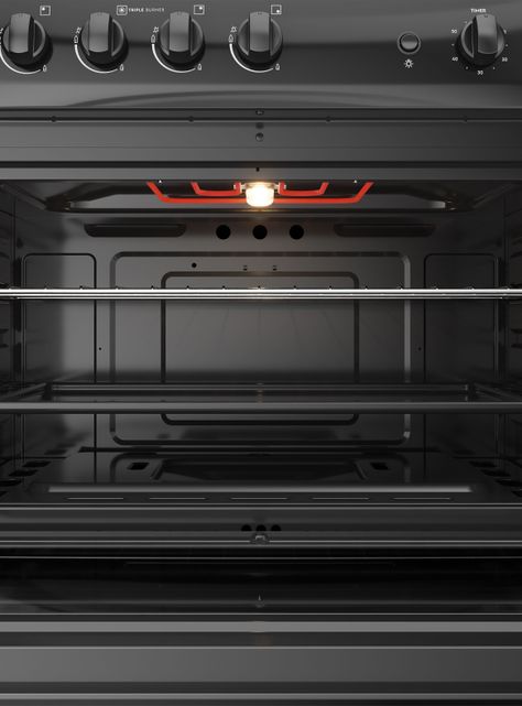 Cocina a Gas 5 Platos Fensa Cubierta Vidrio F 6500 T-5